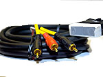 1.2m OFC Gold plated switchable scart to 3 x rca lead. 1.2m OFC Gold plated switchable scart to 3 x rca lead.